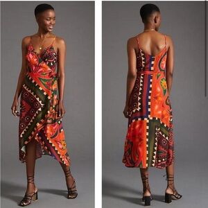 Farm Rio x Anthropologie Hanky Wrap Midi Dress